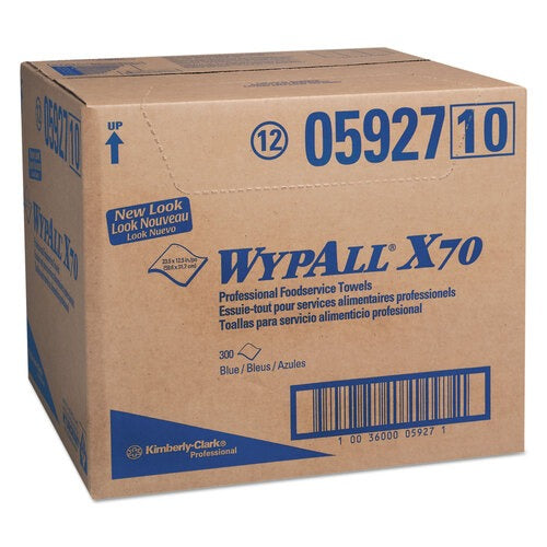 KIMBERLY-CLARK Kimberly-Clark KCC05927 Wypall Critical Clean High Capacity Heavy Duty Foodservice Cloths 12.5 x 23.5 in (300/Carton)