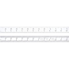 STARRETT Starrett 52680 Steel Rule 18 in 4R Graduation Rigid