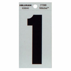 HILLMAN Hillman Fasteners 839540 3 Inch Black Adhesive Number 1 6 Pack