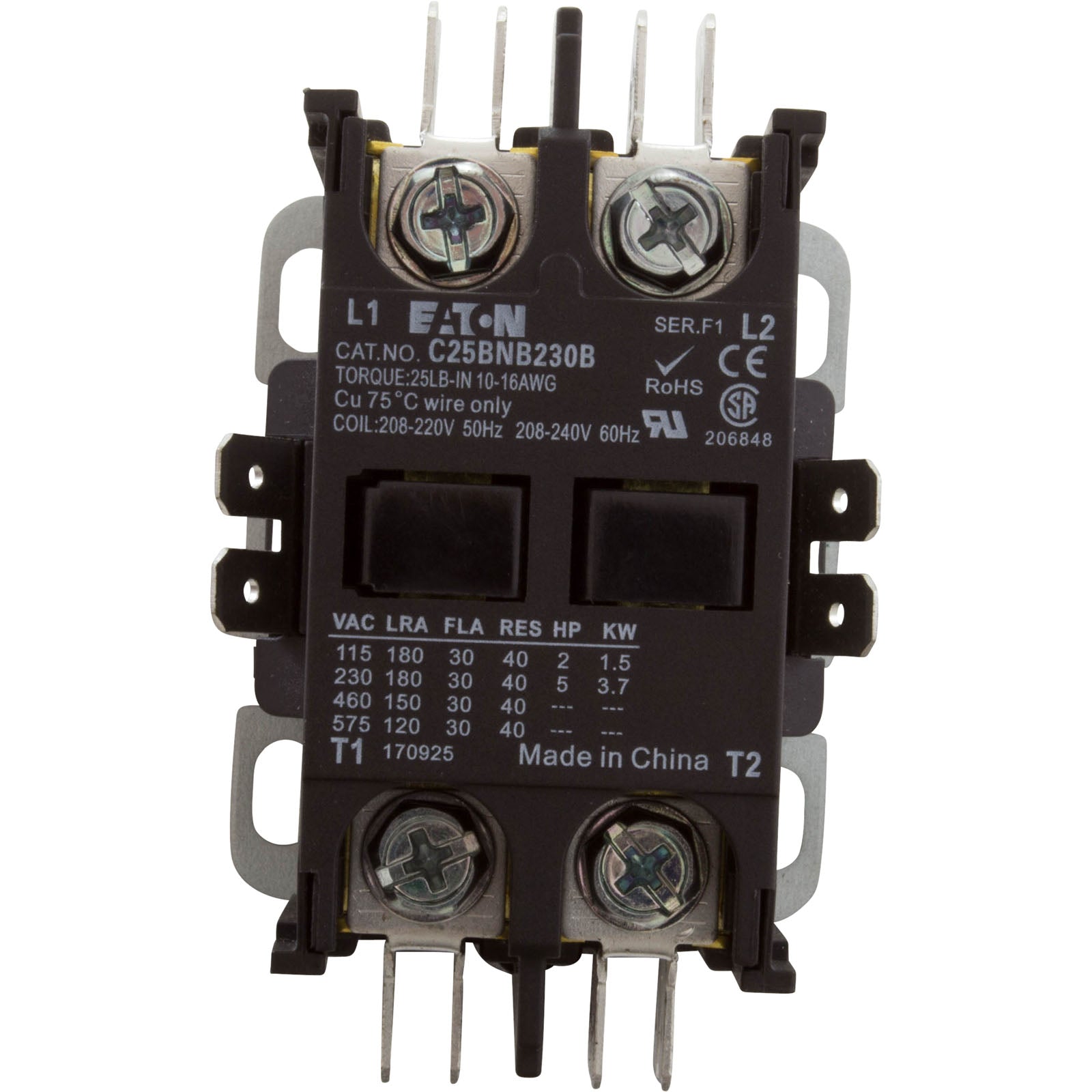 COATES HEATER Coates 21000650 Contactor Double Pole 35A 240V