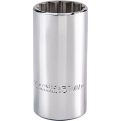 PROTO Proto J5331M Deep Hand Socket 31 Mm 12-point 1/2 Drive