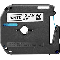 BROTHER Brother BRTM231BD P-touch nonlaminated M series tape cartridge 1/2 inches width (4/Bundle)