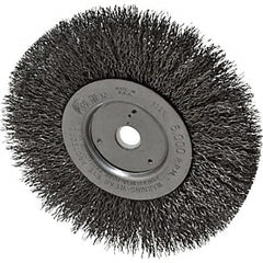 WEILER Weiler 98535 Wheel Brush 6 in Crimped Carbon Steel