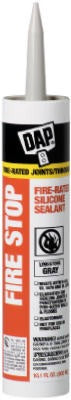 DAP Dap Inc 18806 Fire Rated Silicone Sealant 10.1 Oz Gray