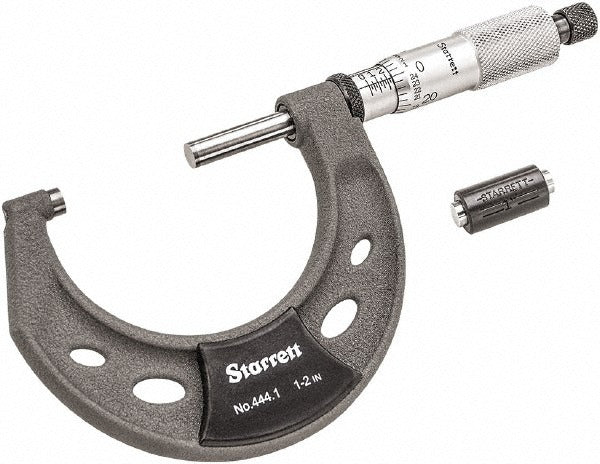 STARRETT Starrett T444.1XRL-2 Outside Micrometer 2 in Range