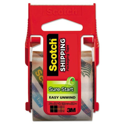 3M 3M MMM145 Sure Start Easy Unwind Packaging Tape (1 Roll 1.88 in x 22.2 yd 1.5 in Core) 145
