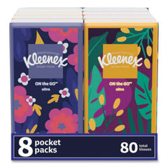 KIMBERLY-CLARK Kimberly-Clark KCC46651 Go Packs Facial Tissues 8 Pack (10 Sheets per Pouch)