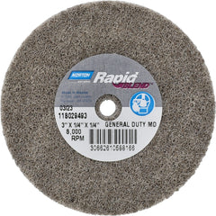 NORTON Norton 66261058816 Deburring Wheel 3 in Aluminum Oxide
