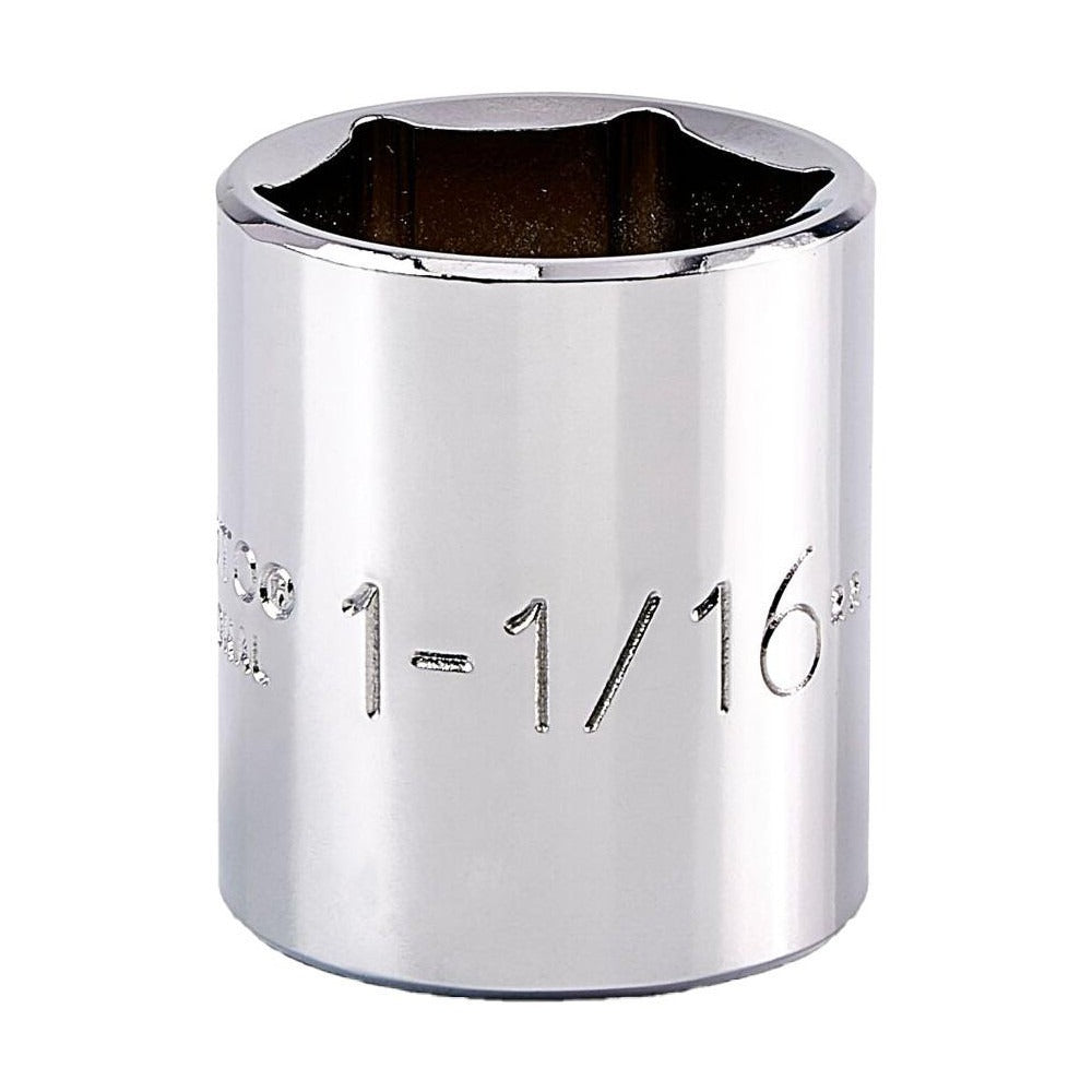 PROTO Proto J5434H 1-1/16 in 1/2 Drive 6-point Hand Socket