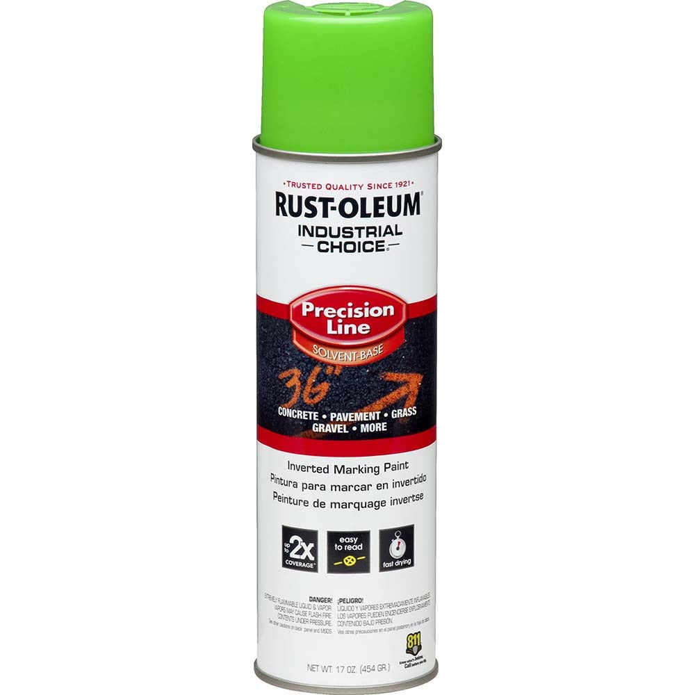 RUST-OLEUM Rust-oleum 203023V Fluorescent Green Marking Paint 17 Oz