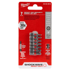Milwaukee 48-32-4619 SHOCKWAVE 7 Pc Insert Bit Set