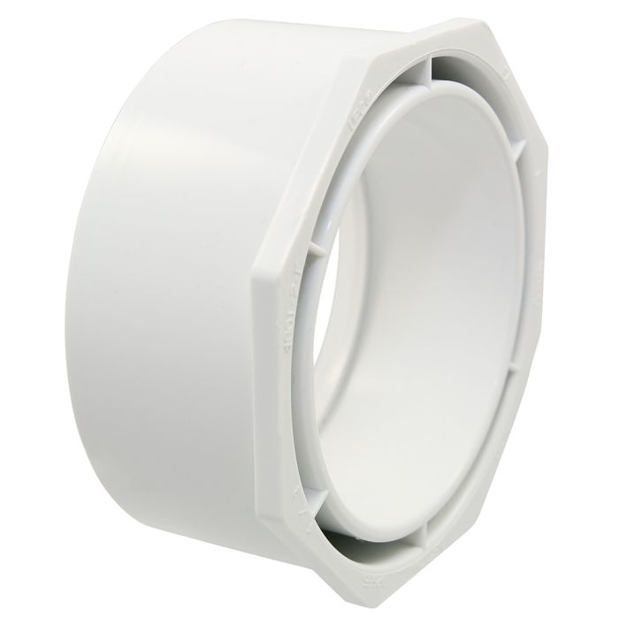 LESSO Lesso LP107-420 PVC DWV Flush Bushing 4 inches x 2 inches (Spg x Hub)