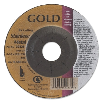 CARBORUNDUM 5539502838 GRINDING & CUT OFF WHEELS