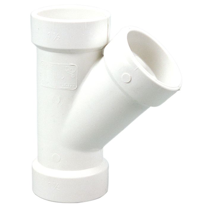 LESSO Lesso LP600-015 PVC DWV Wye (1-1/2 Inch)