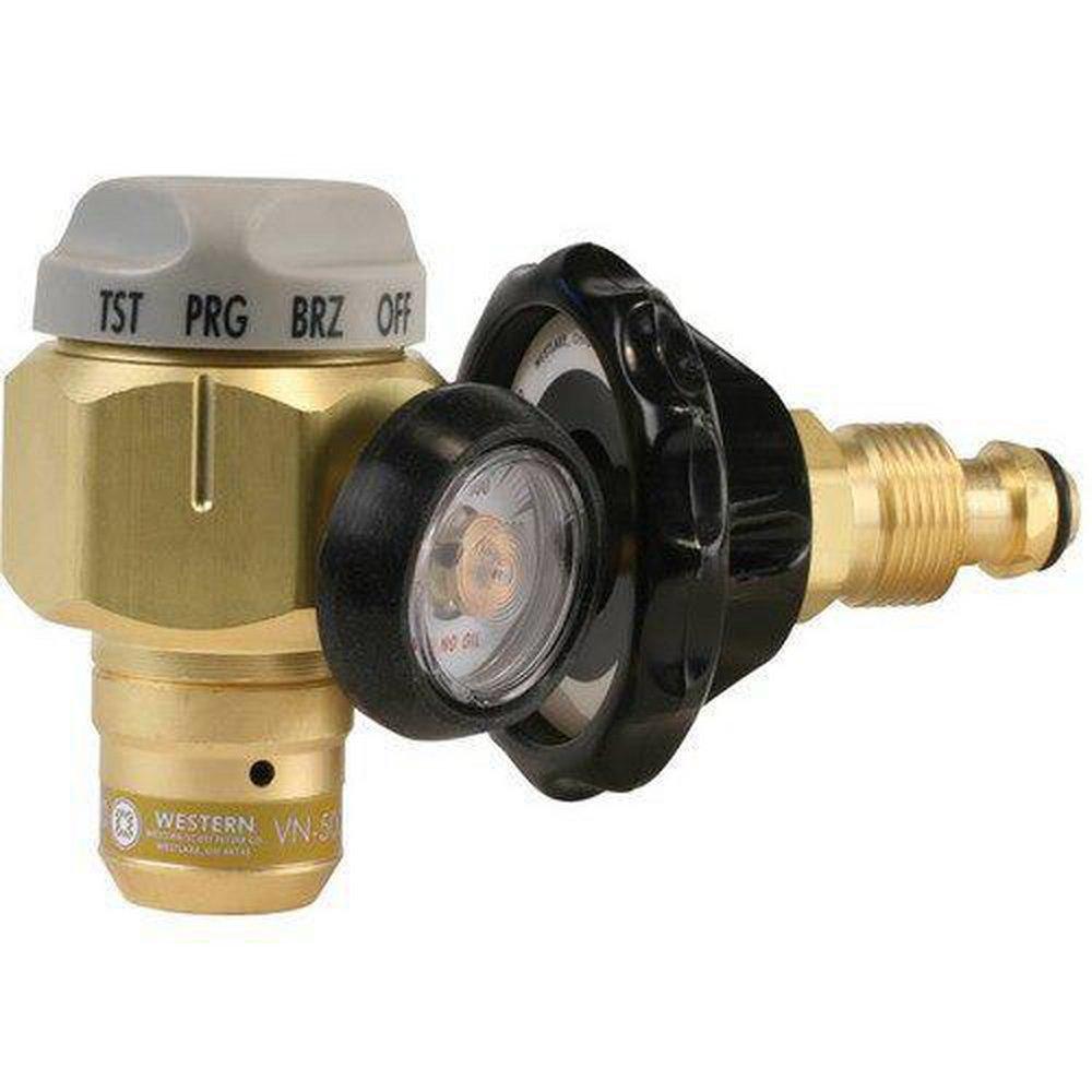 WESTERN ENTERPRISES Western Enterprises VN-250 Nitrogen Purging/Test Regulator 1/4 in SAE Male Flare Outlet