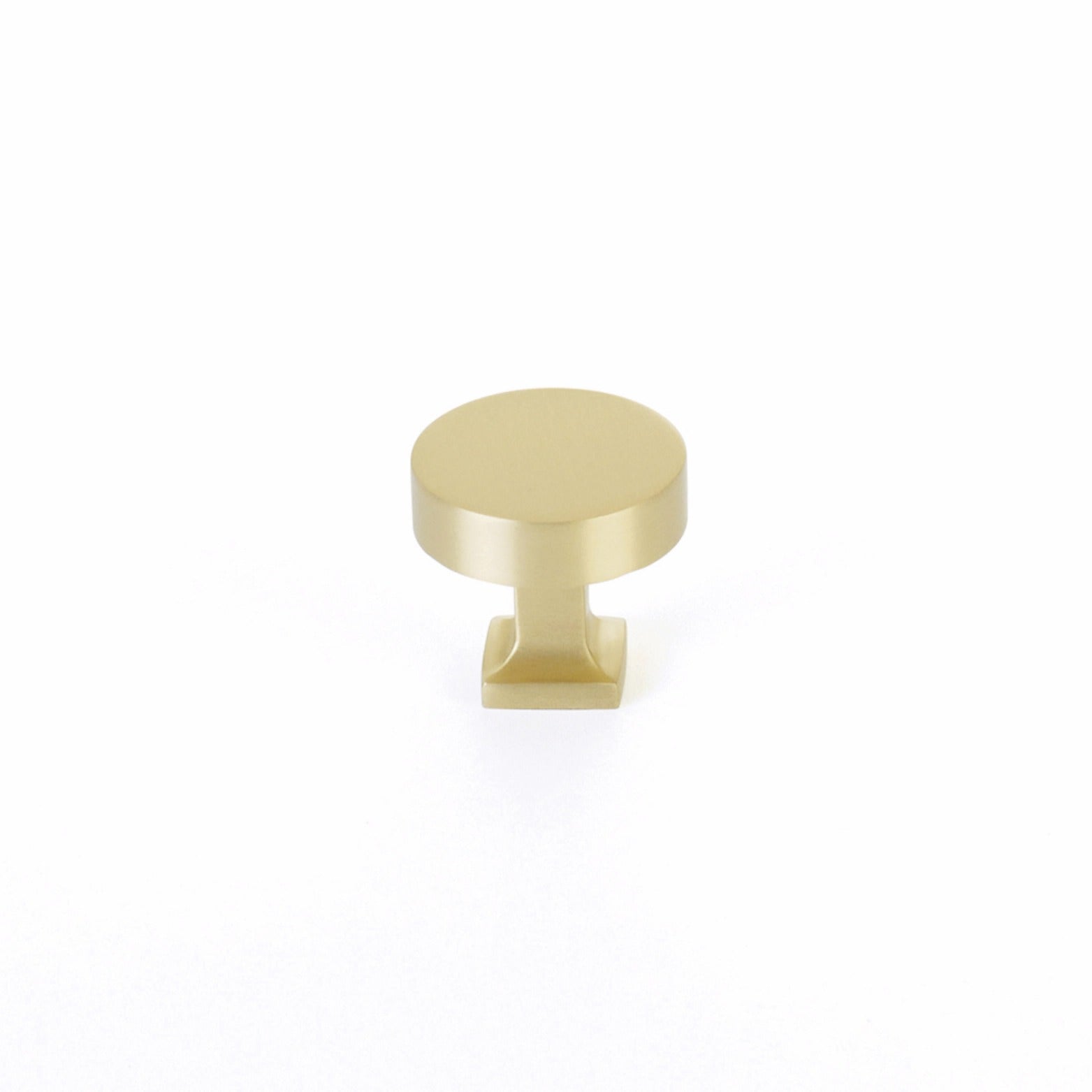 SCHAUB Schaub 469-SB Cabinet Knob Square Base Satin Brass