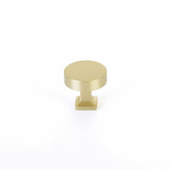 SCHAUB Schaub 469-SB Cabinet Knob Square Base Satin Brass
