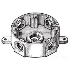 MULBERRY METAL PRODUCTS Mulberry Metal Products 30316 4 in Round Aluminum Box (Each) BWF RB-5V