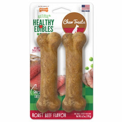 NYLABONE Nylabone Products NE803TPP Roast Beef Edible Bone 2 Count