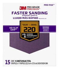 3M 3M 7100227527 Pro Grade Precision Faster Sanding Sheets 9 in x 11 in (15/Pack)