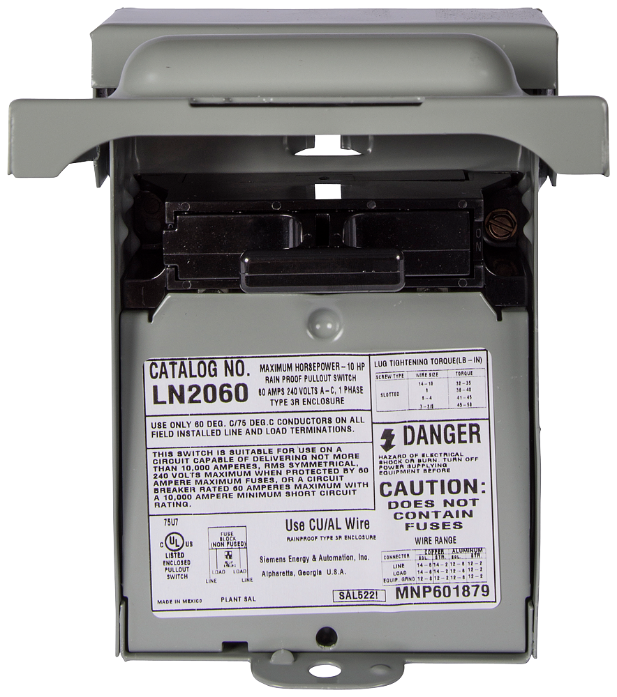 SIEMENS LN2060 RELAYS & SWITCHES