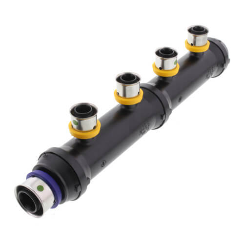 VIEGA Viega 49004 Pureflow 4 Outlets: Closed x 3/4 in. x 1/2 in. Polymer Press Manifold