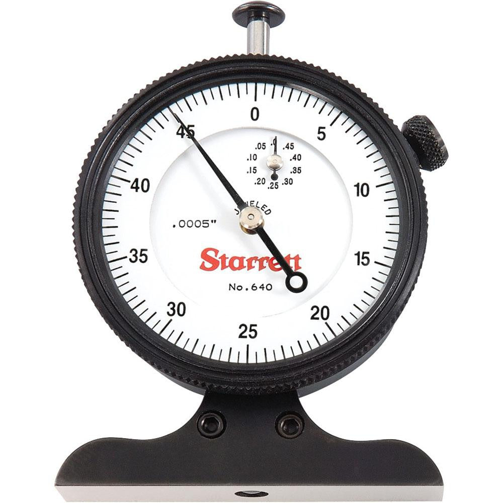 STARRETT Starrett 52705 Dial Depth Gage 0-0.5 in White Dial