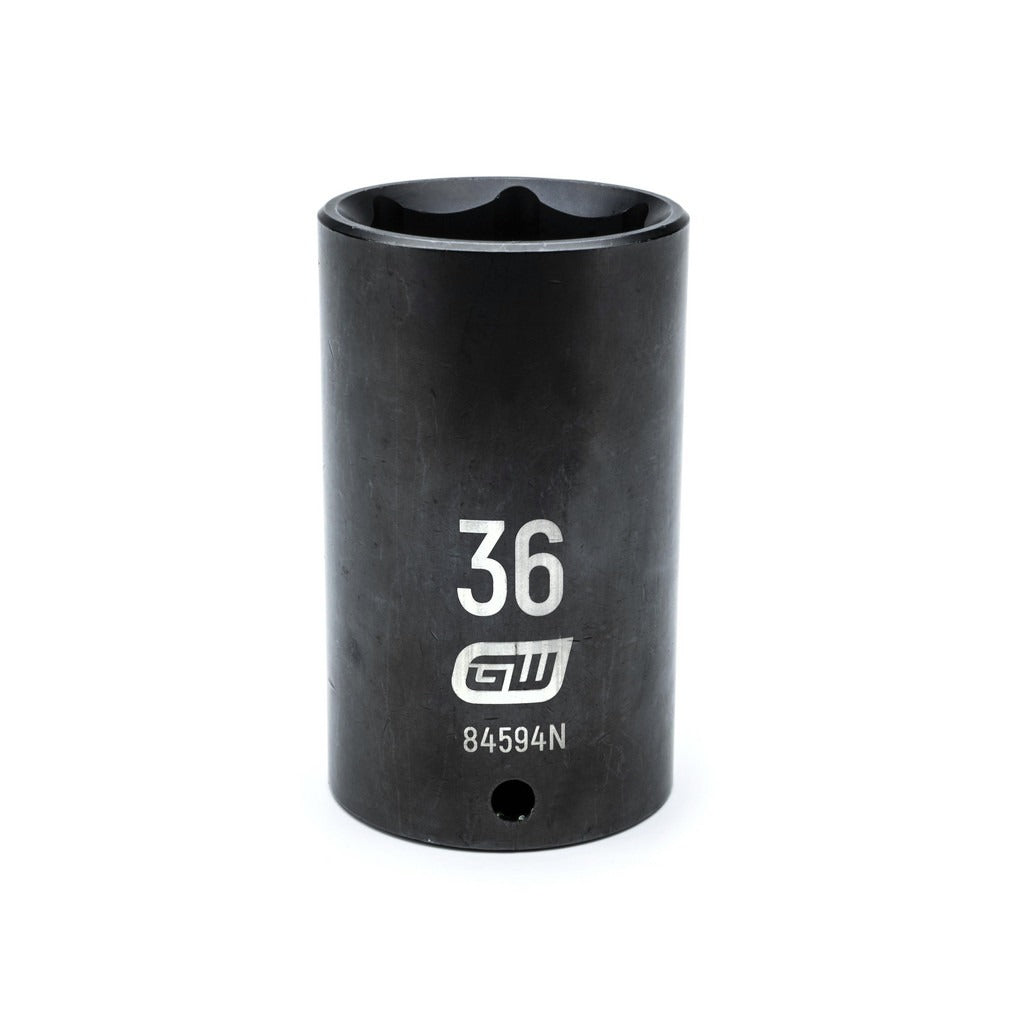 GEARWRENCH Gearwrench 84594N Impact Socket 1/2 in Drive 36mm 6-pt