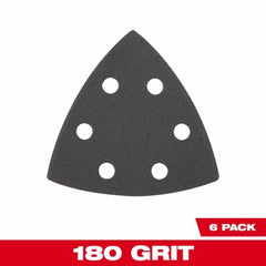 MILWAUKEE Milwaukee 49-25-2180 Triangle Sandpaper 180 Grit 6 Pack