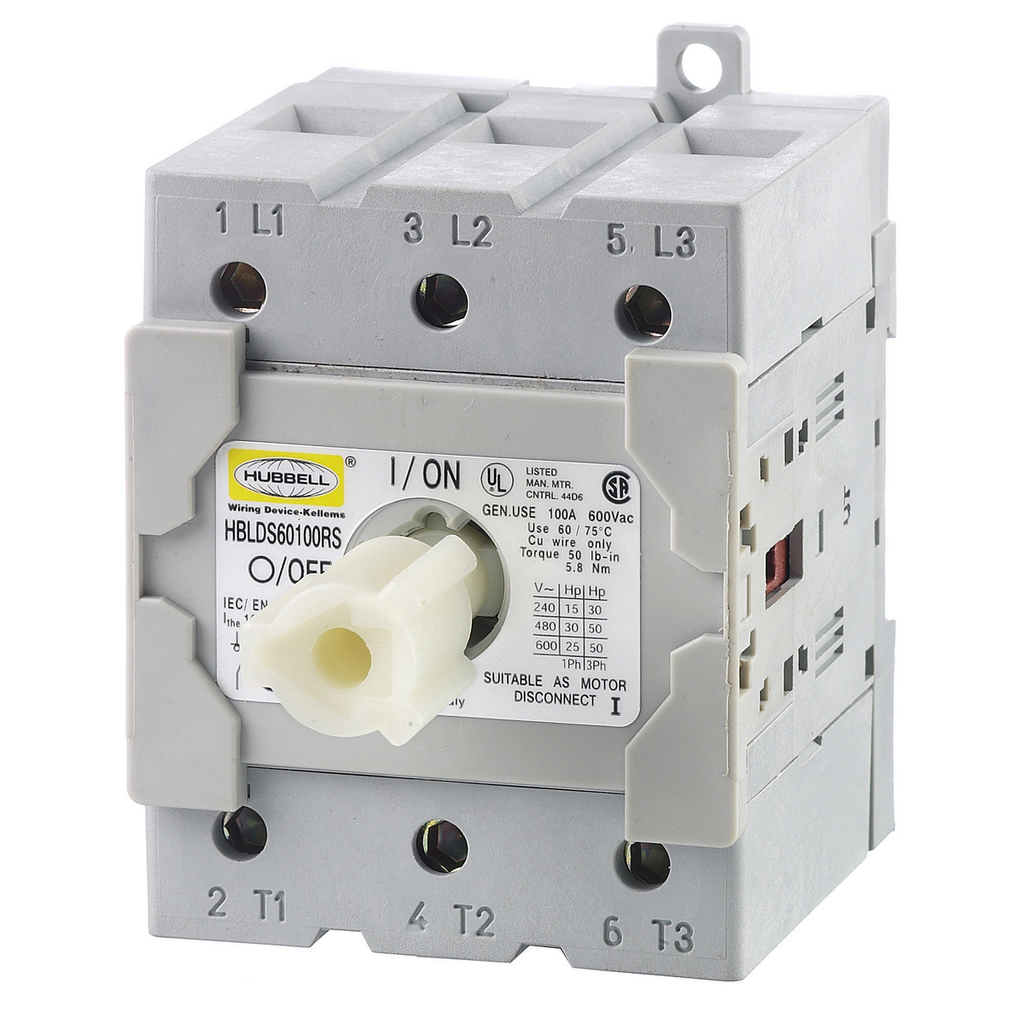 HUBBELL WIRING HBLDS60100RS DISCONNECT SWITCHES