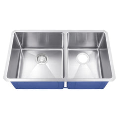 DAKOTA Dakota Plumbing Products DSM-6040GBK 60/40 Undermount Kitchen Sink