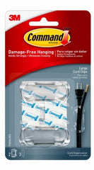 3M 3M Company 17303CLRES Large Clear Cord Clips