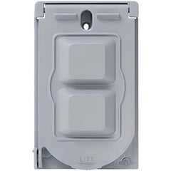 LEVITON Leviton WM1V-GY Device Electrical Box Cover Aluminum