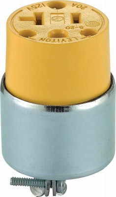 LEVITON Leviton Mfg Co 000-520CA-000 20A Armored Connector Yellow