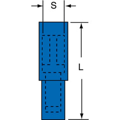 3M 3M 7010397996 Crimp Bullet Connector 16-14 Awg 100 Pack