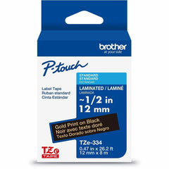BROTHER Brother BRTTZE334G P-touch TZe334 Laminated Label Tape 12 mm x 8 m (1 Pack) TZE334G
