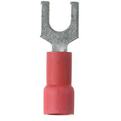 PANDUIT Panduit PV18-10FX-CY Fork Terminal Vinyl Insulated 22-18 AWG #10 Stud Pack 100