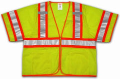 TINGLEY Tingley Rubber V70332.4X-5X Safety Vest Ansi 107 Class 3 4X 5XL