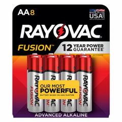 RAYOVAC Rayovac 815-8TFUSK Aa Fusion Alkaline Battery 8 Pack