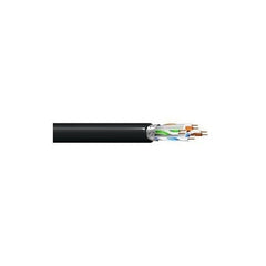 WEST PENN WIRE West Penn Wire 4346AFBK0500 Shielded Cat6a Cable 500 Ft
