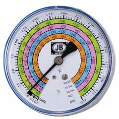 JB INDUSTRIES JBIND-M2-400 Low Side Refrigeration Gauge 800 Psi 4 Inch