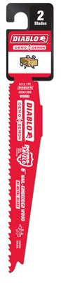 DIABLO Freud DS0612BW2 Reciprocating Blade 6in 6-12T Bi-metal 2 Pack