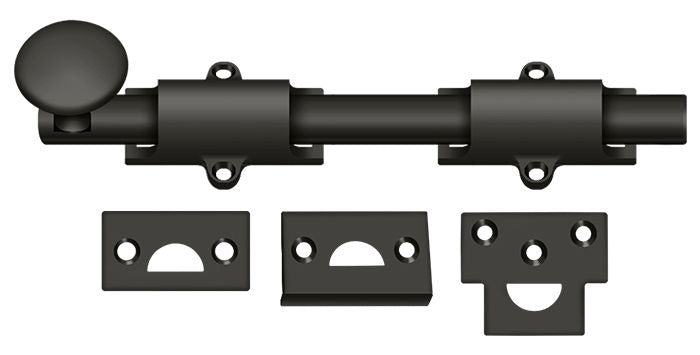DELTANA Deltana 8SB10B Surface Bolt 8 Inches Oil Rubbed Bronze