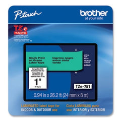 BROTHER Brother BRTTZE751G P-touch TZe751 laminated label tape 24mm x 8m (TZE751G)