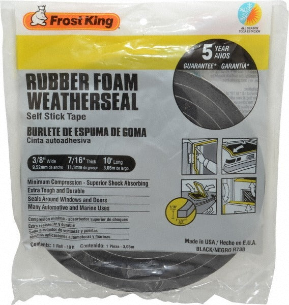 FROST KING Frost King R738H Foam Tape Weatherstripping 10 Ft