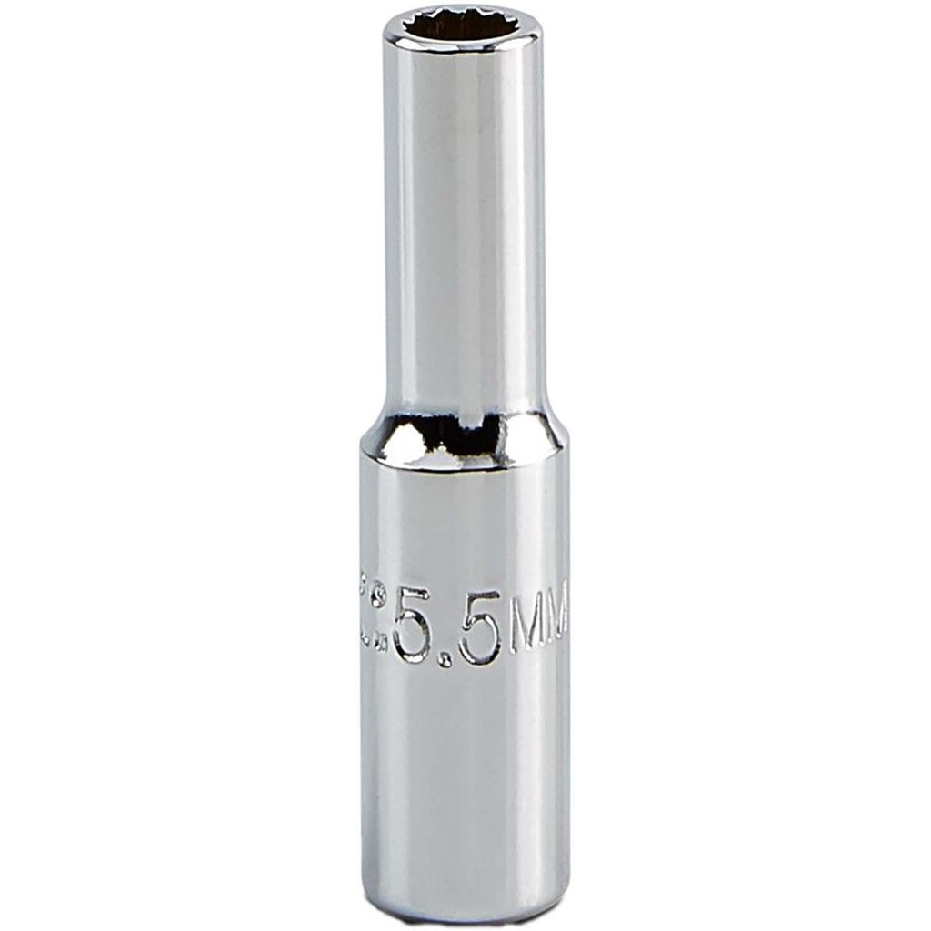 PROTO Proto J47055LTM Deep Hand Socket 5 Mm 12-point 1/4 Drive