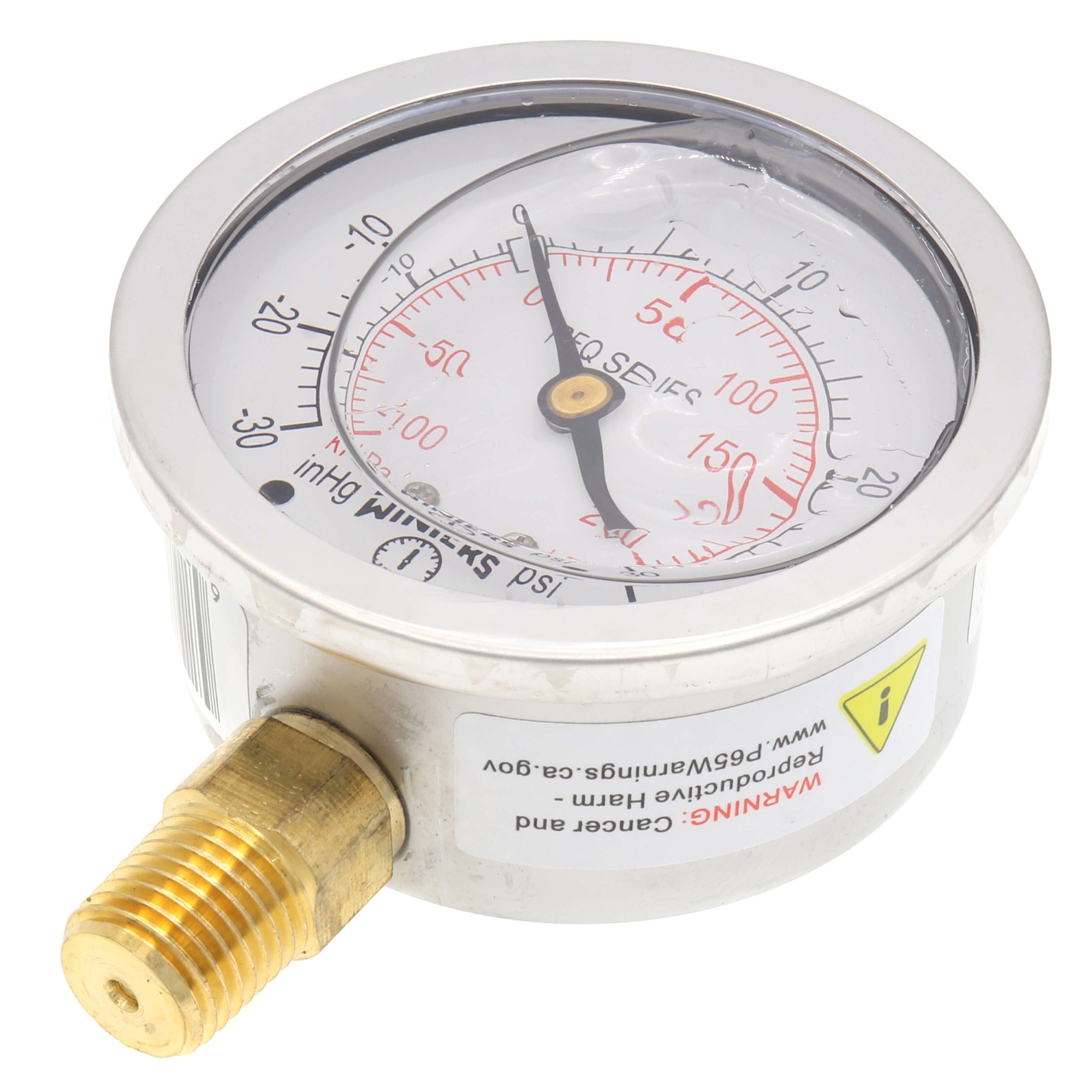 WINTERS INSTRUMENTS Winters Instruments PFQ798 Stainless Steel Liquid Filled Pressure Gauge 2.5 inches (2.5 in)