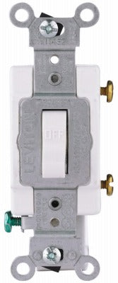 LEVITON Leviton S08-CS120-2WS Single Pole Toggle Switch 6 Pack