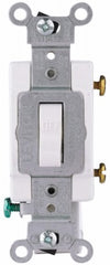 LEVITON Leviton S08-CS120-2WS Single Pole Toggle Switch 6 Pack