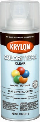 KRYLON Krylon K05547007 Clear Flat Spray Paint 12 Oz